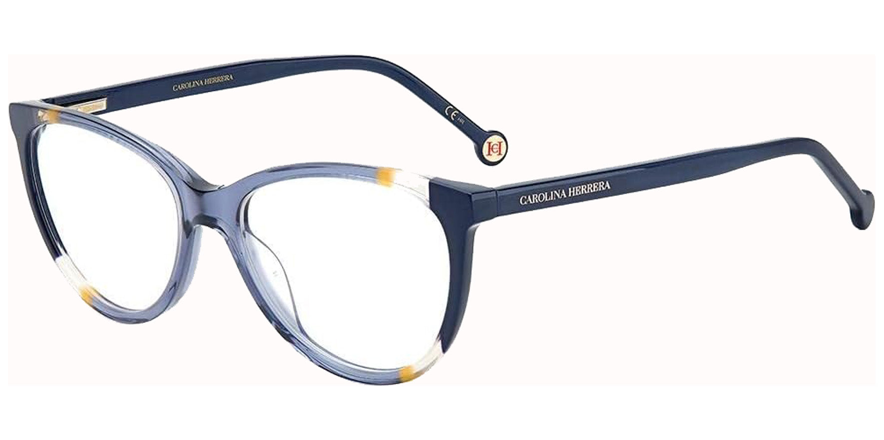 Carolina Herrera Oval Eyeglasses w/ Spring-Flex Hinges