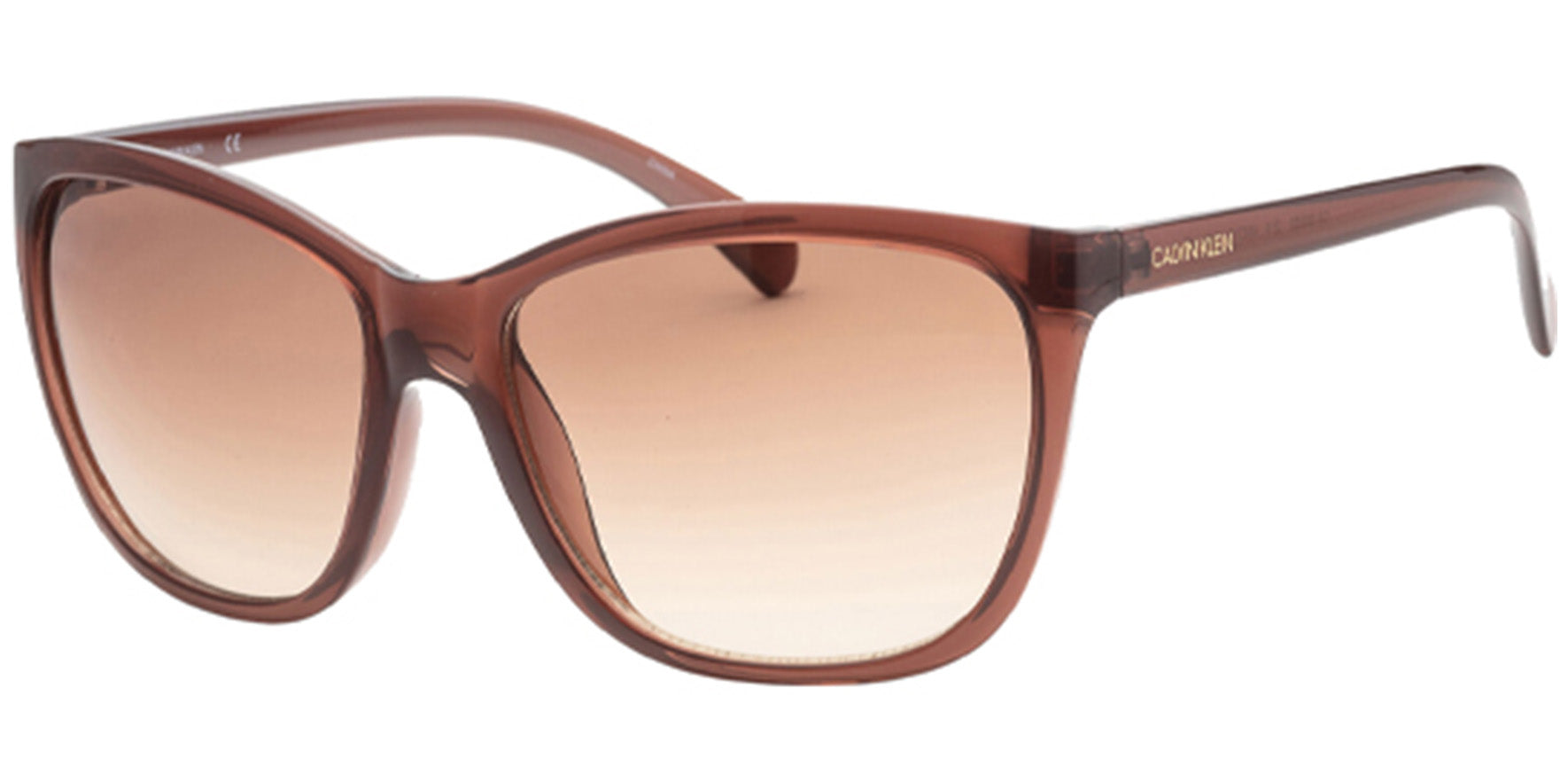 Calvin Klein Oversized Squared Cat Eye w/ Gradient Lens
