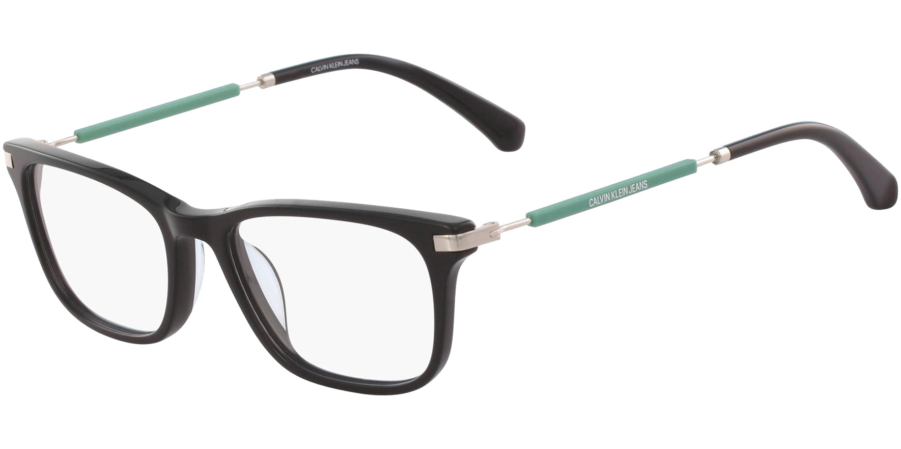 Calvin Klein Jeans Black Rectangle Eyeglass Frame