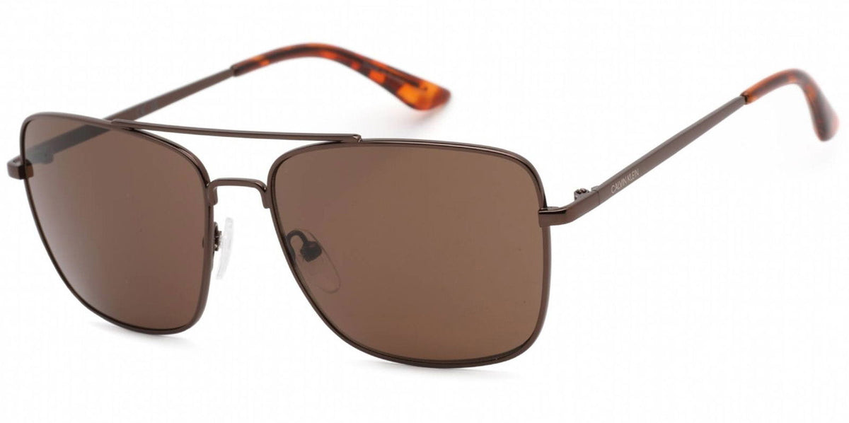 Calvin Klein Brown Curved Navigator - - Eyedictive