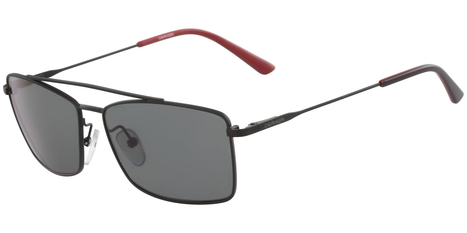 Calvin Klein Matte Black Classic Rectangle - - Eyedictive