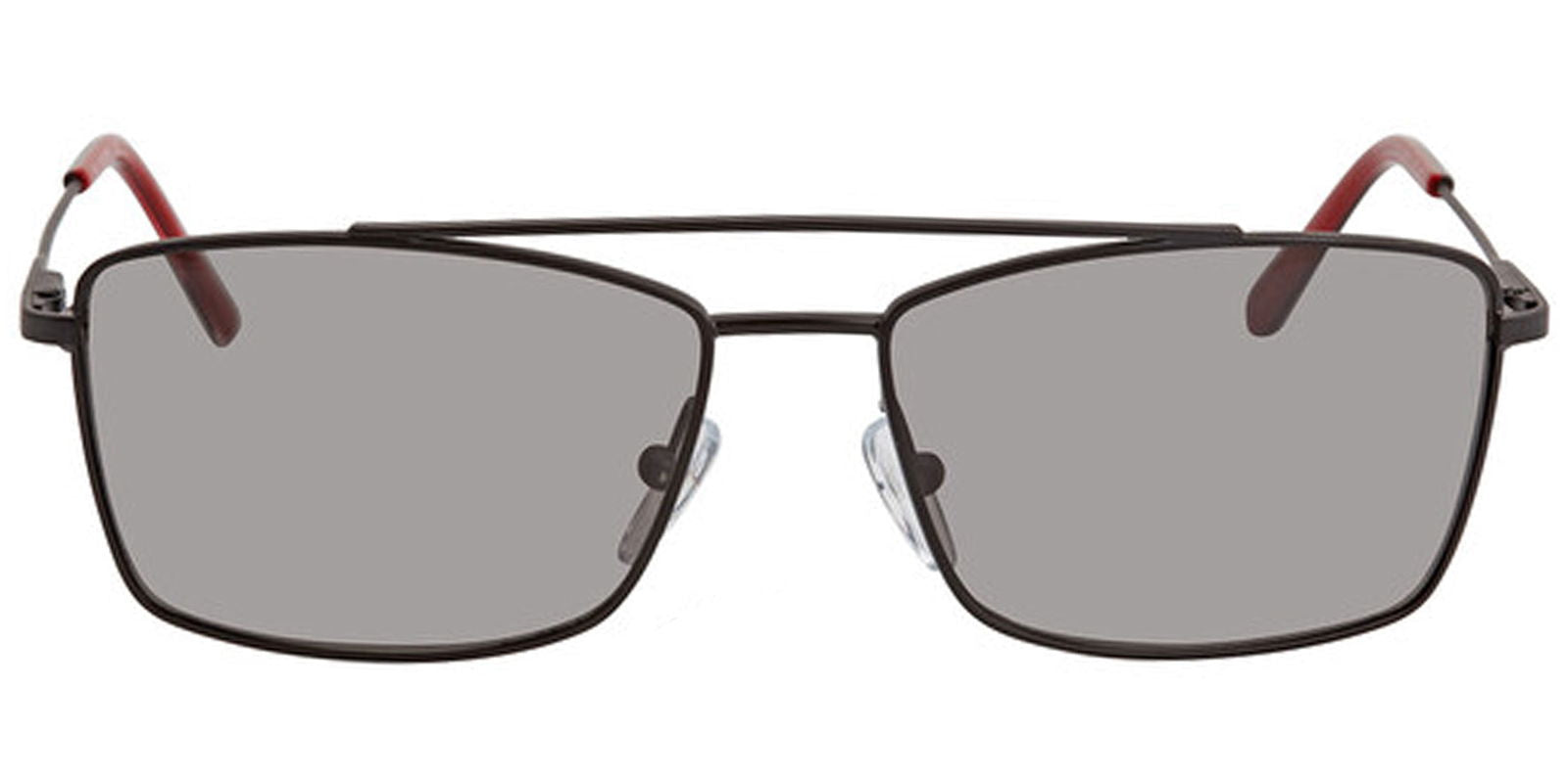 Calvin Klein Matte Black Classic Rectangle - - Eyedictive