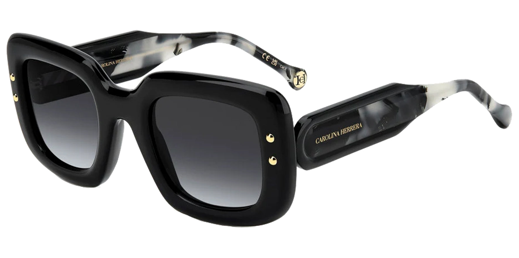 Carolina Herrera Chunky Square w/ Gradient Lens