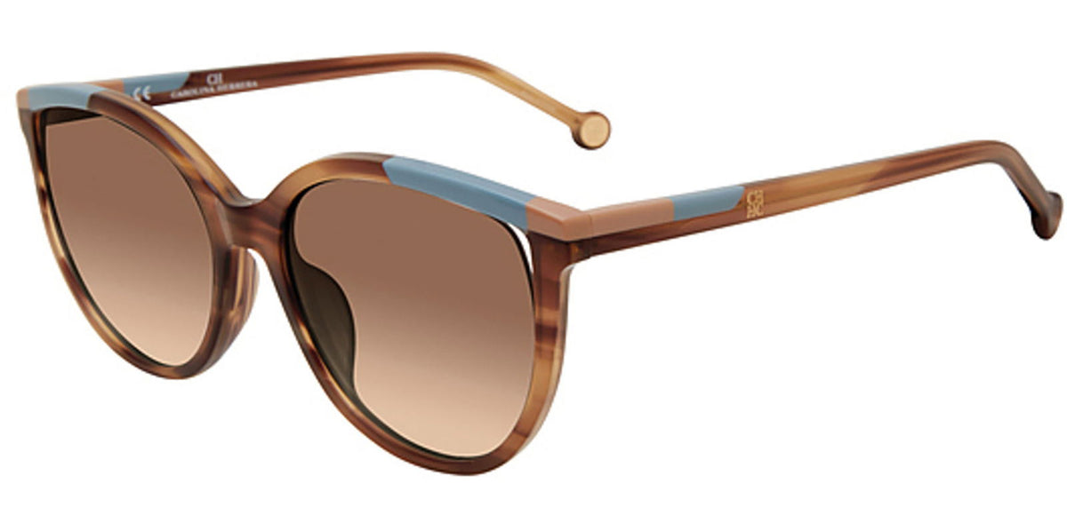 Carolina Herrera Rounded Cutaway w/ Gradient Lens - - Eyedictive