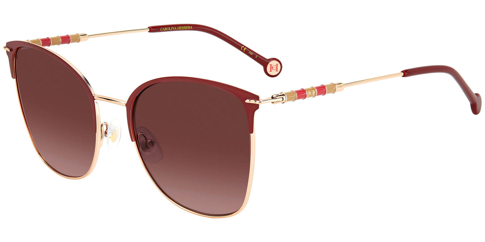 Carolina Herrera Slim Cat Eye w/ Gradient Lens - - Eyedictive