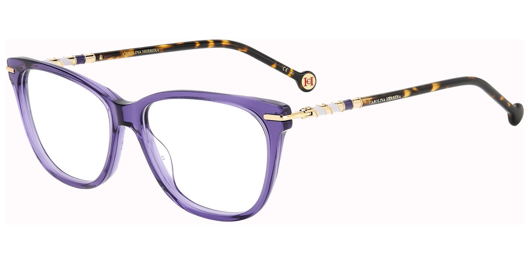 Carolina Herrera Soft Square Eyeglasses w/ Flex Hinges