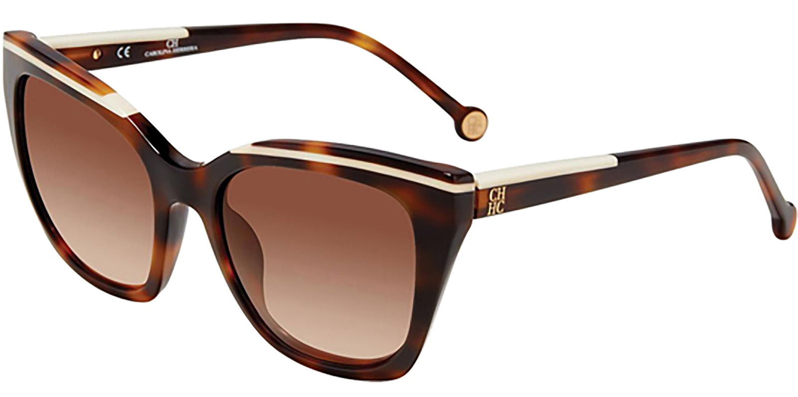 Carolina Herrera Tortoise Cat Eye w/ Gradient Lens - - Eyedictive