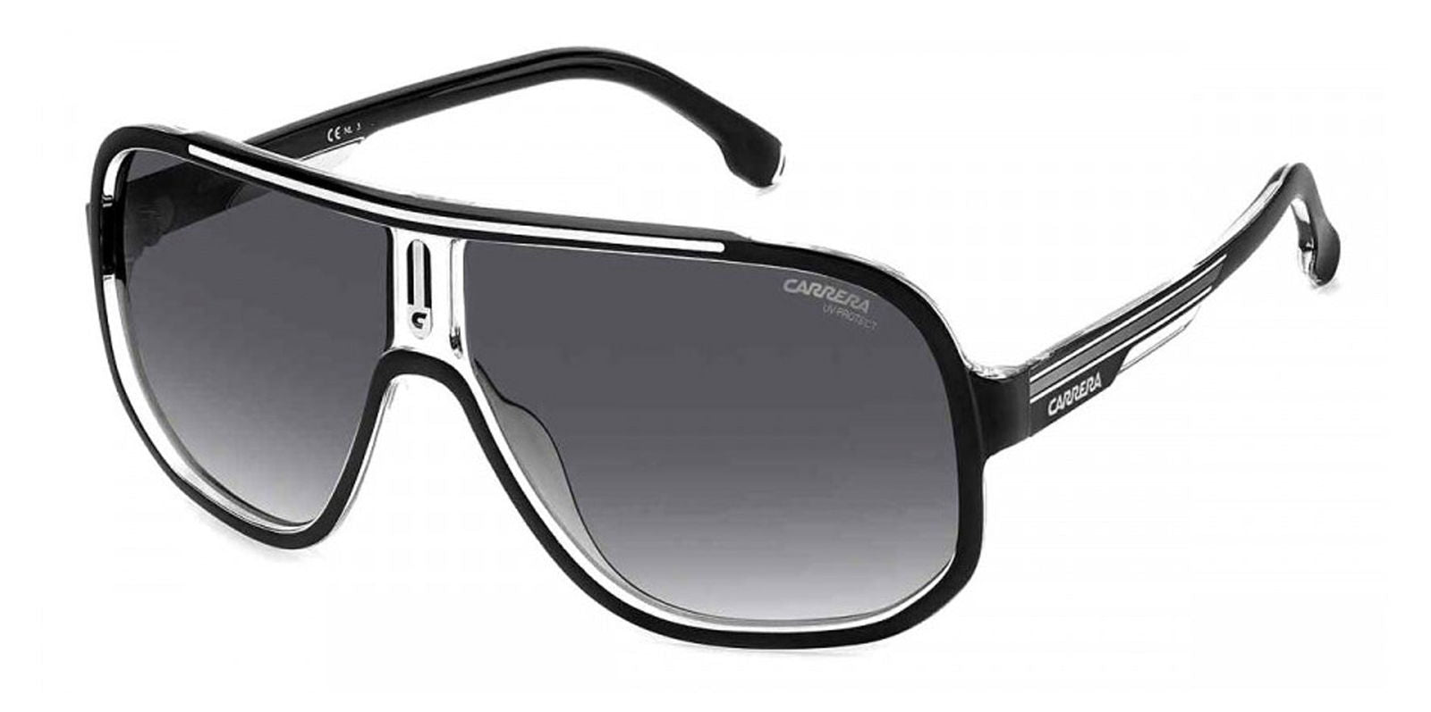 Carrera Black/White Navigator w/ Gradient Lens - - Eyedictive