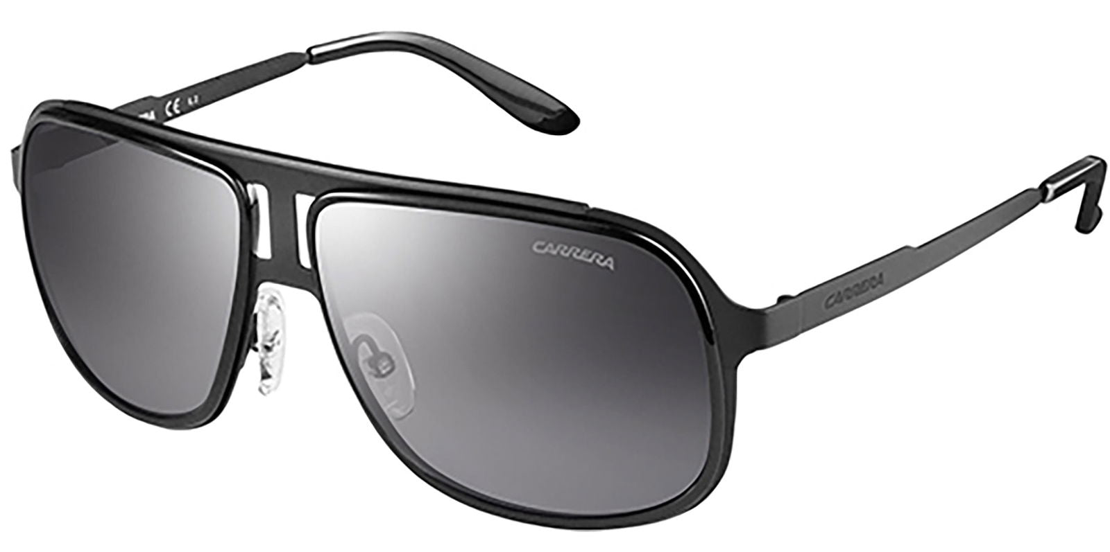 Carrera Black Ruthenium Pilot w/ Silver Mirror Lens - - Eyedictive