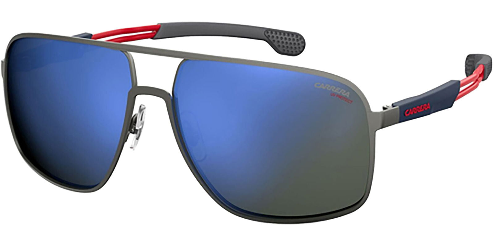 Carrera Navigator Sport w/ Blue Flash Mirror Lens - - Eyedictive