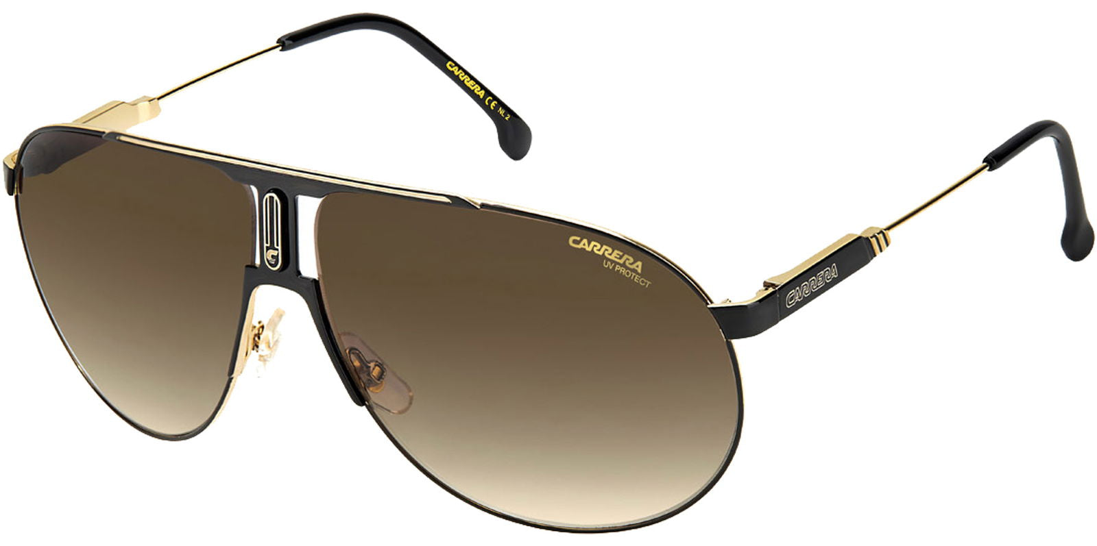 Carrera Panamerika 65 Aviator Sunglasses w/ Mirrored Lens - - Eyedictive