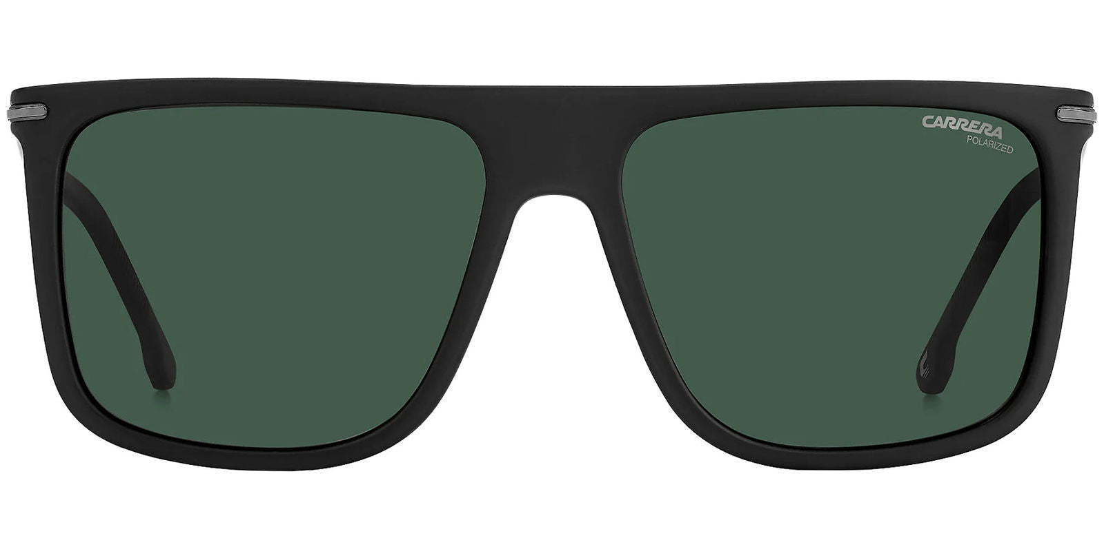 Carrera Polarized Matte Black Flat Top Square w/ Spring Hinges - - Eyedictive