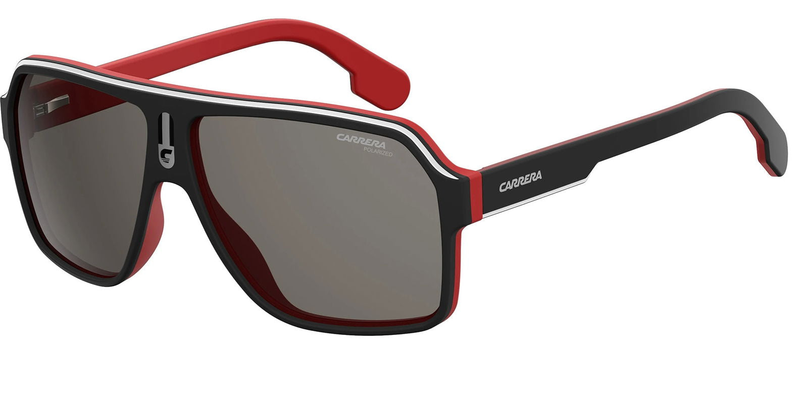 Carrera Polarized Matte Black Oversize Square Sport Eyedictive