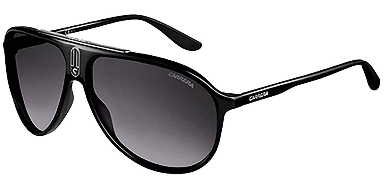 Carrera Polarized Shiny Black Aviator 6015S-0D28 - - Eyedictive