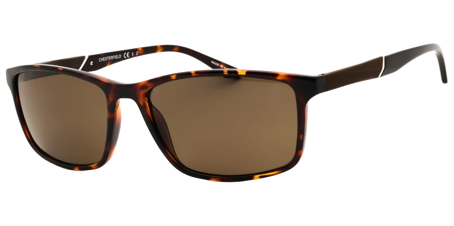 Chesterfield Polarized Rectangle w/ Semi-Rubberized Temples