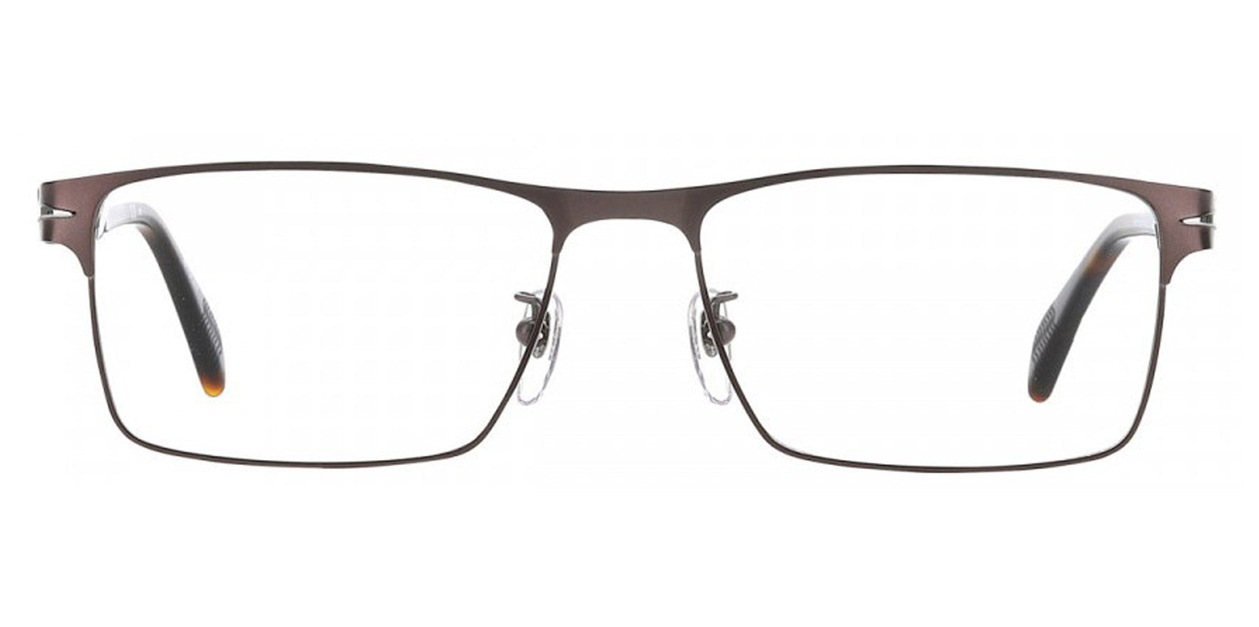 David Beckham Matte Brown Rectangular w/ Spring Hinges