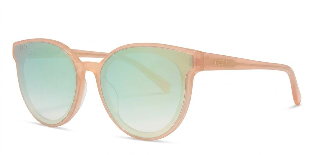 Diff Gemma Oversized Cat-Eye w/ Mirror Lens