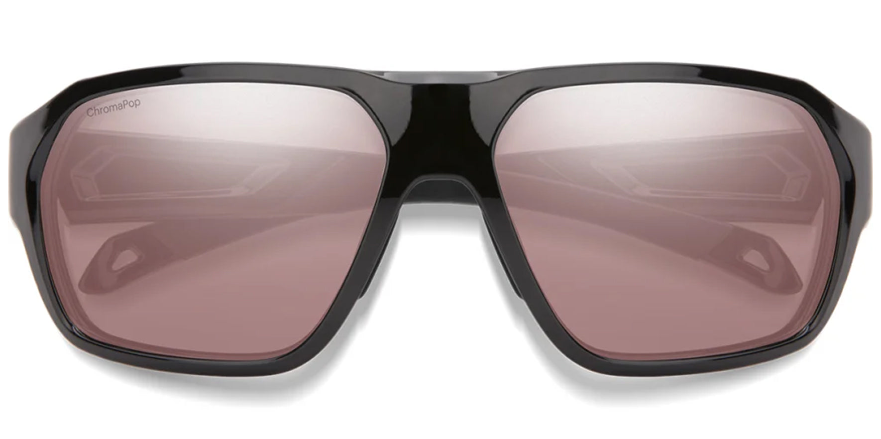 Smith Optics Deckboss Polarized ChromaPop Black Geometric Wrap - Eyedictive