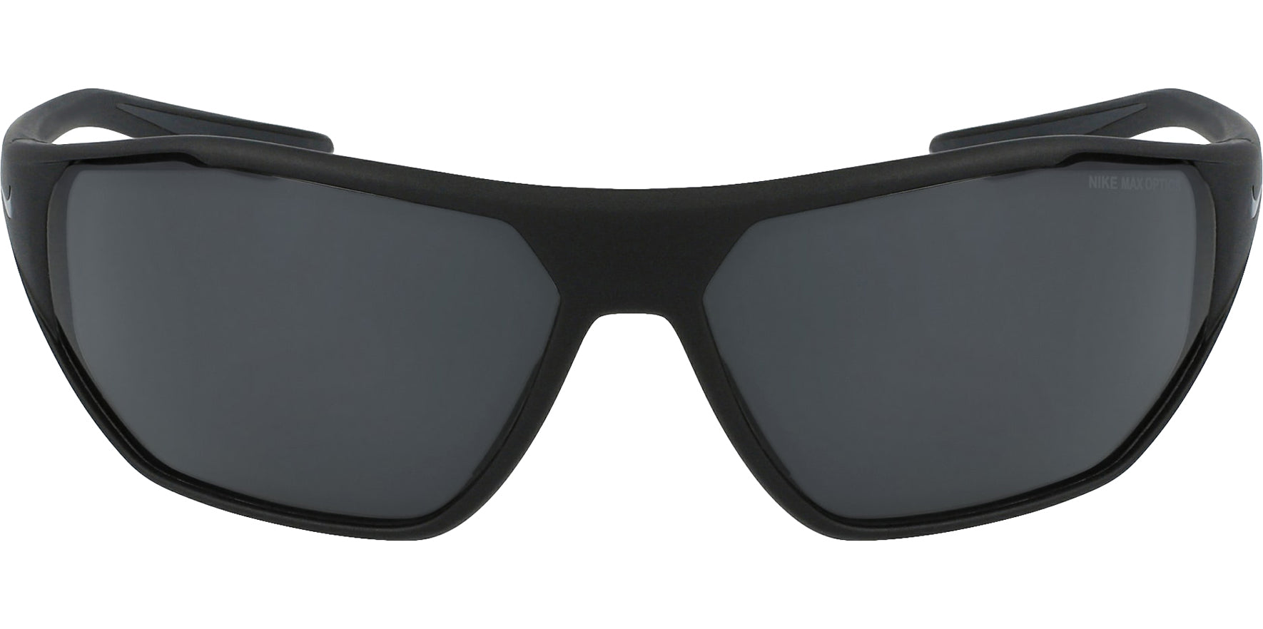 Nike Aero Drift Matte Black Geometric Wrap w/ MAX Optics - Eyedictive