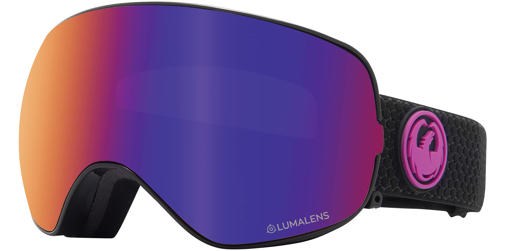 Dragon Alliance X2S LumaLens Black Snow Googles w/ Bonus Lens