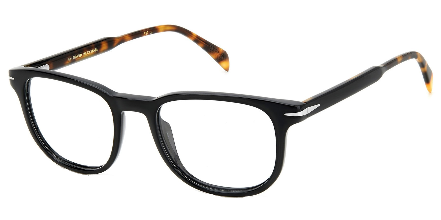 David Beckham Black Havana Square Eyeglass Frames