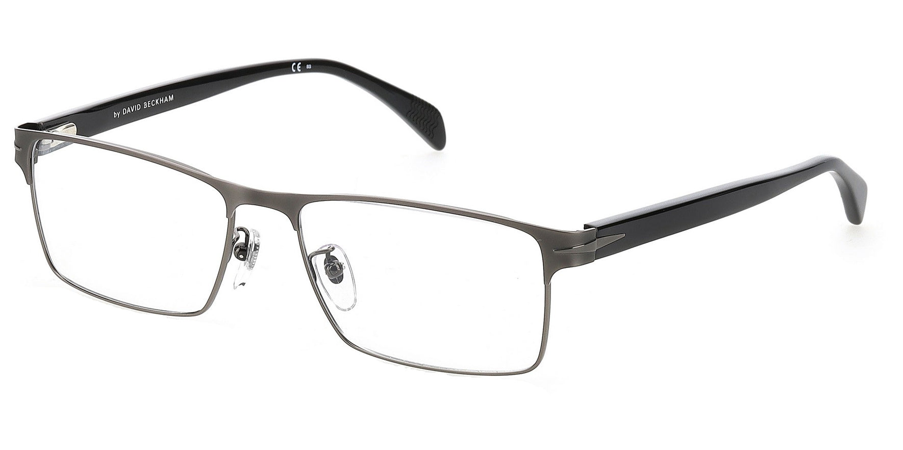 David Beckham Dark Ruthenium Black Rectangular Eyeglass Frames