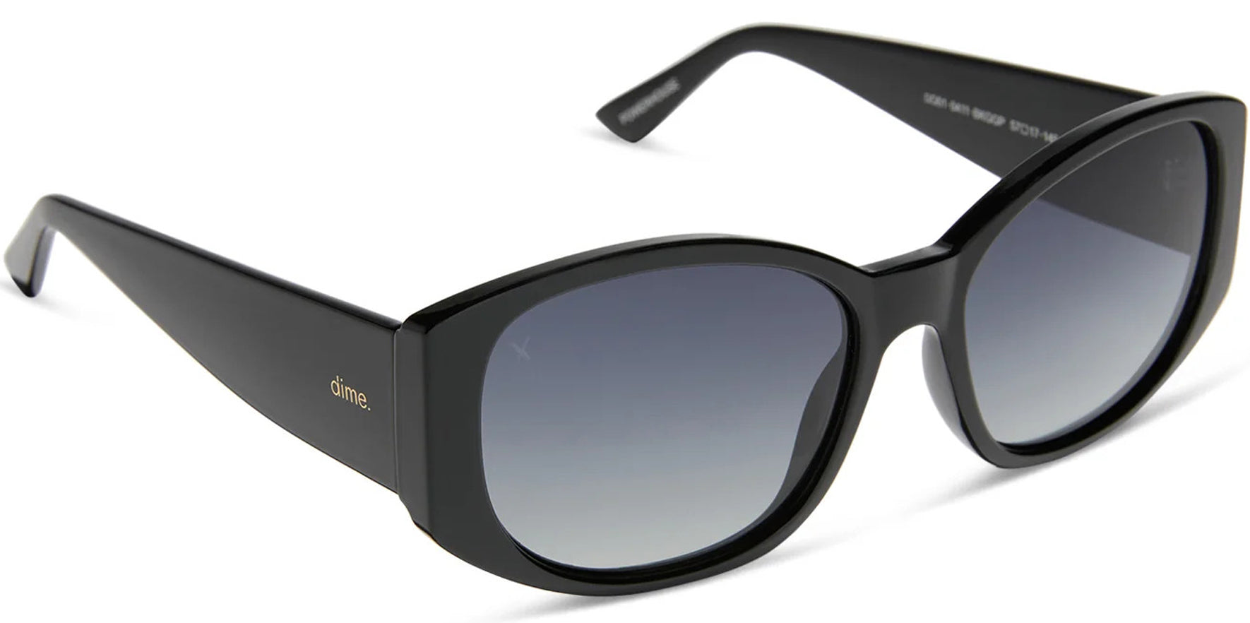 Dime Powerhouse Polarized Black Oval w/ Gradient Lens