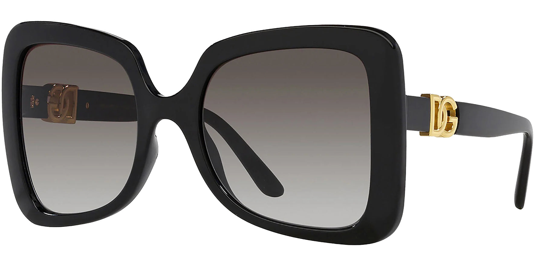 Dolce & Gabbana Black Oversized Butterfly w/ Gradient Lens