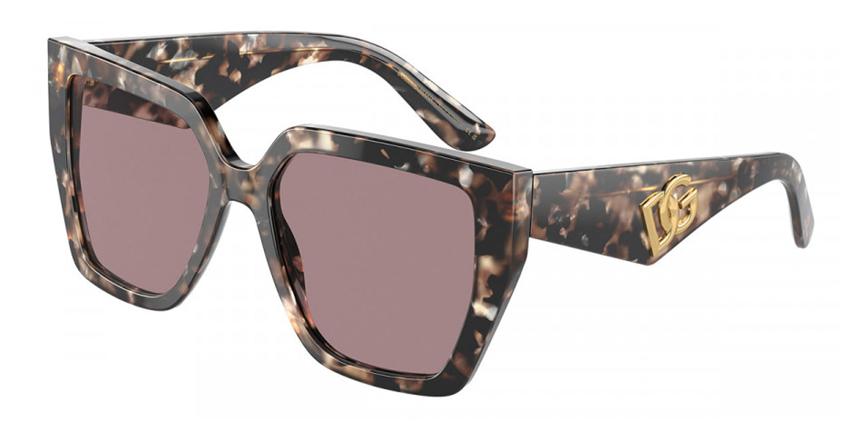 Dolce & Gabbana Havana Brown Pearl Square Butterfly - Eyedictive