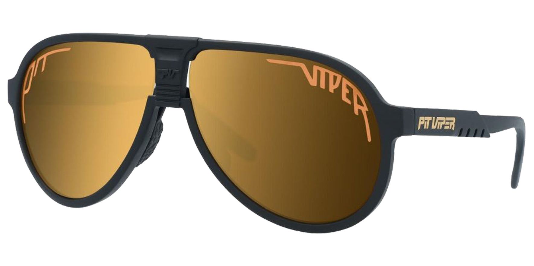 Pit Viper The Exec Jethawk Polarized Aviator w/ Mirror Lens