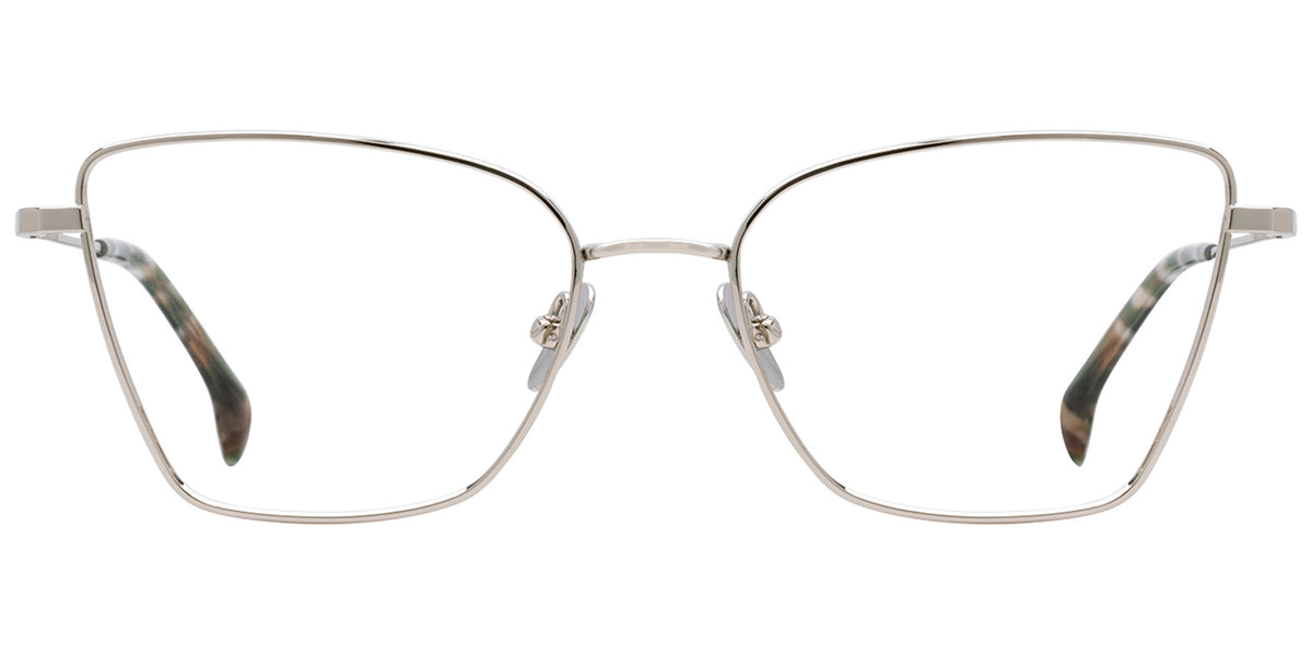STATE Optical Co. Eugenie Titanium Geometric Cat-Eye Eyeglasses