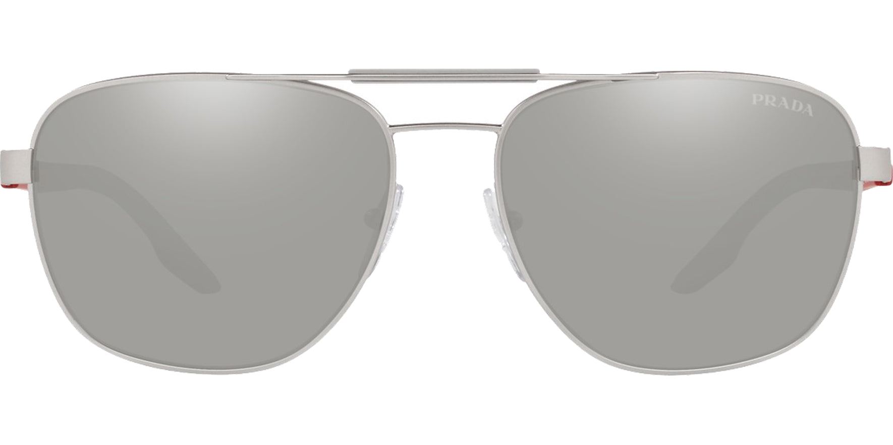 Prada Linea Rossa Matte Silver Navigator - Eyedictive