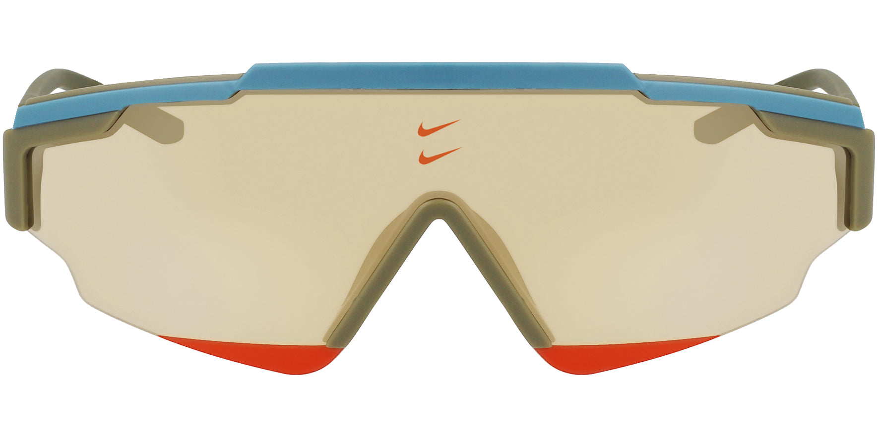 Nike Marquee Edge M Semi-Rimless Sport Shield w/ Mirror Lens