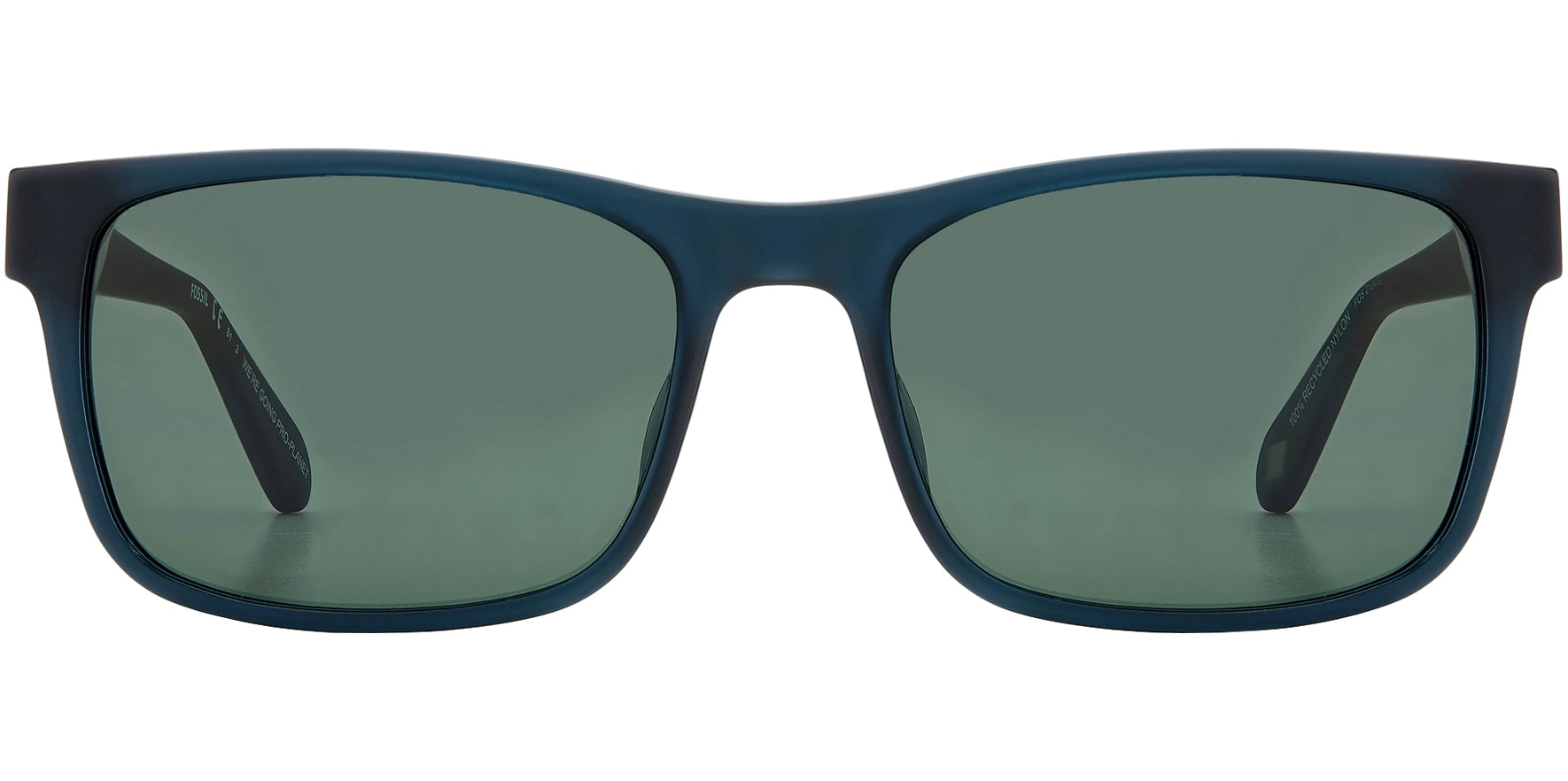 Fossil Eco-Friendly Rectangular w/ Crystal Accents