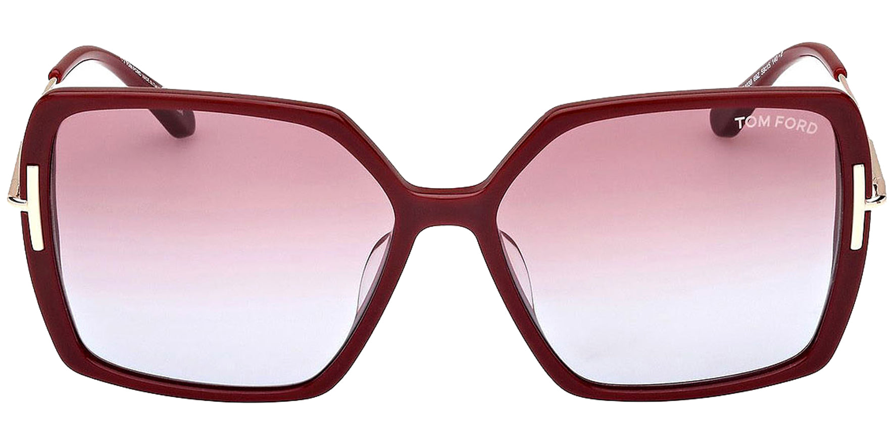 Tom Ford Joanna Shiny Bordeaux Squared Butterfly - Eyedictive