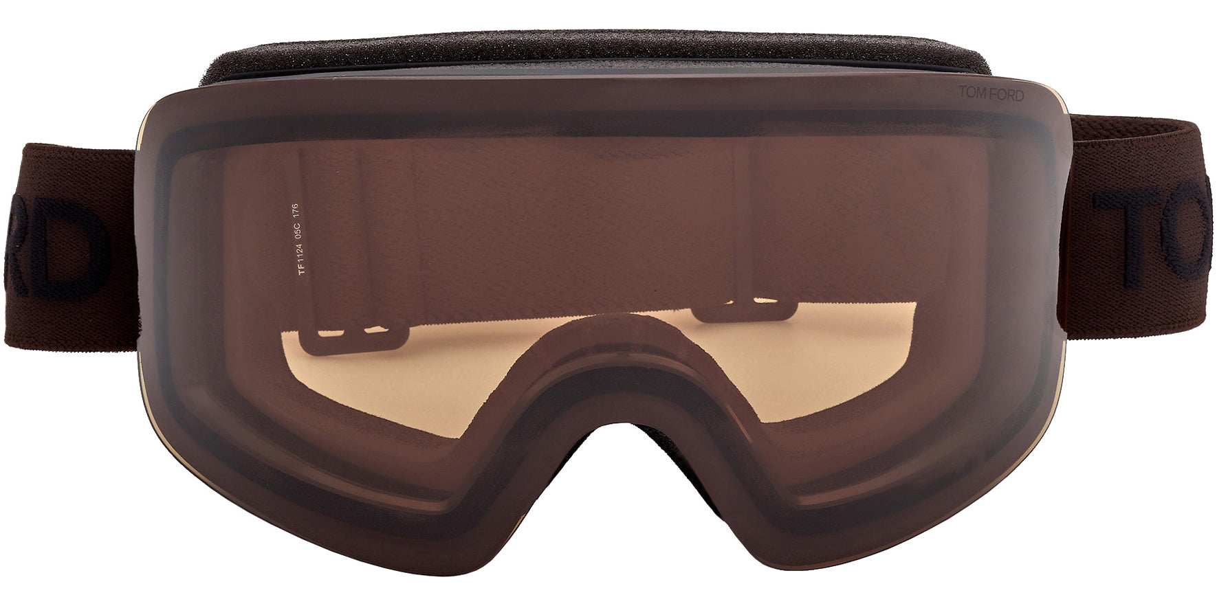 Tom Ford Photochromic Brown Shield Googles w/ Mirror Lens