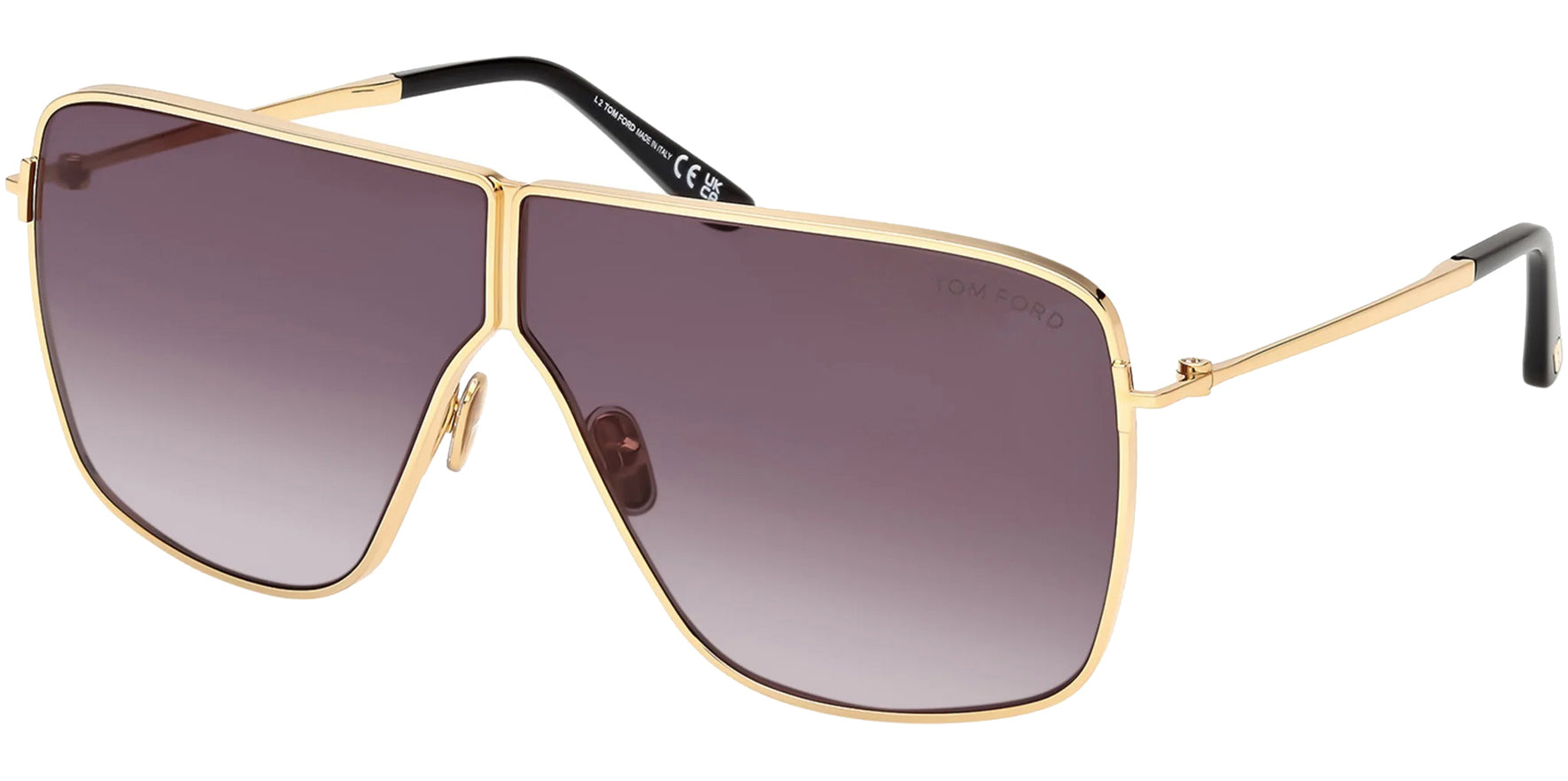 Tom Ford Huxley Oversized Navigator Sunglasses