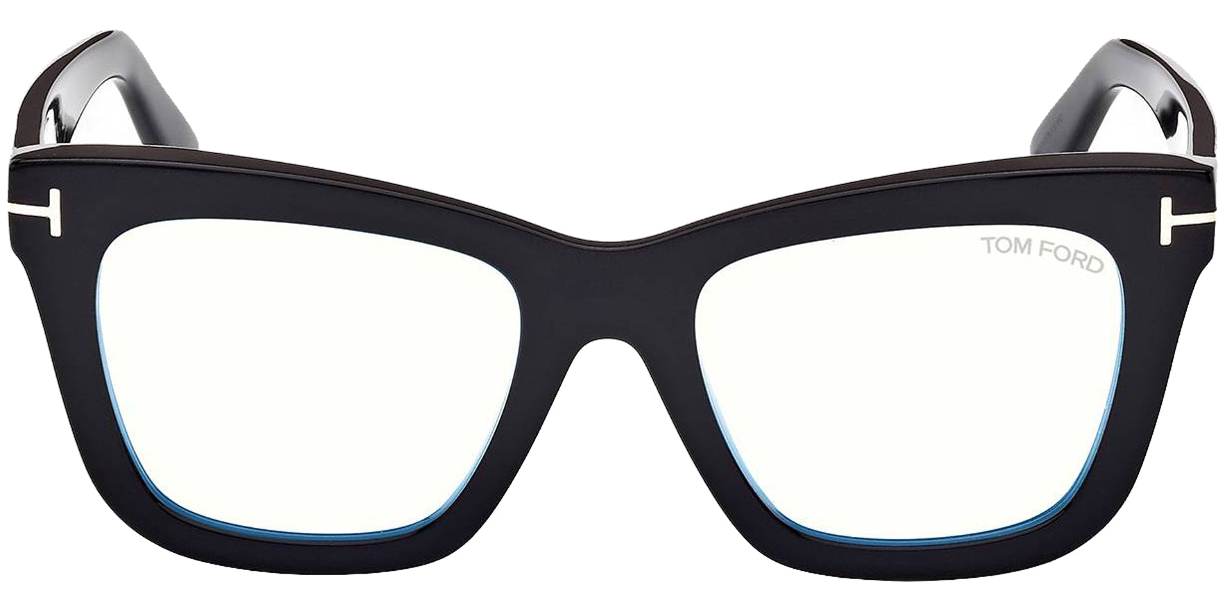 Tom Ford Blue Block Squared Cat Eye Eyeglass Frames - Eyedictive