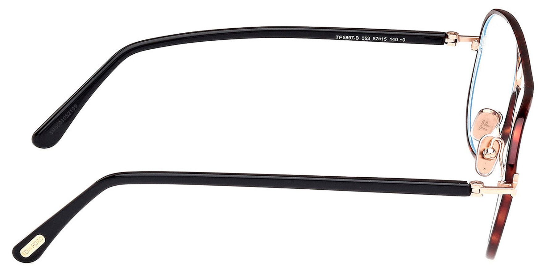 Tom Ford Red Havana Aviator Blue Light Blocking Eyeglasses