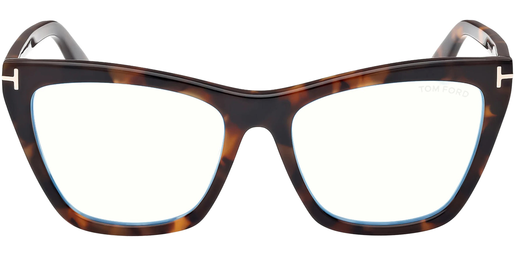 Tom Ford Blue Block Cat-Eye Eyeglass Frames w/ Clip-On Lens