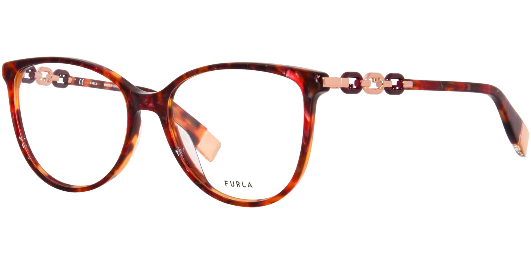 Furla Cat-Eye Eyeglasses w/ Steel Hinges