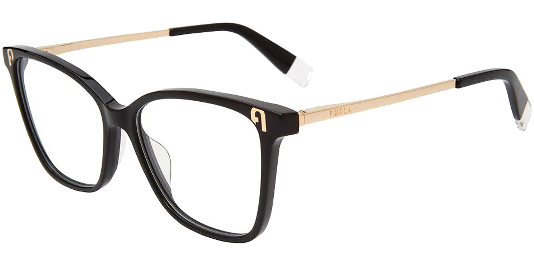 Furla Squared Cat-Eye Eyeglasses w/ Flex Hinges