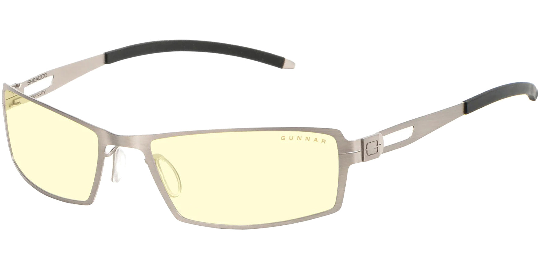 Gunnar Sheadog Stainless Steel Rectangle Gaming/Computer Glasses
