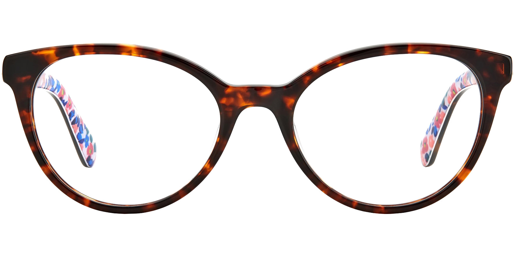 Kate Spade Gela Rounded Cat-Eye Eyeglass Frame w/ Spring Hinges