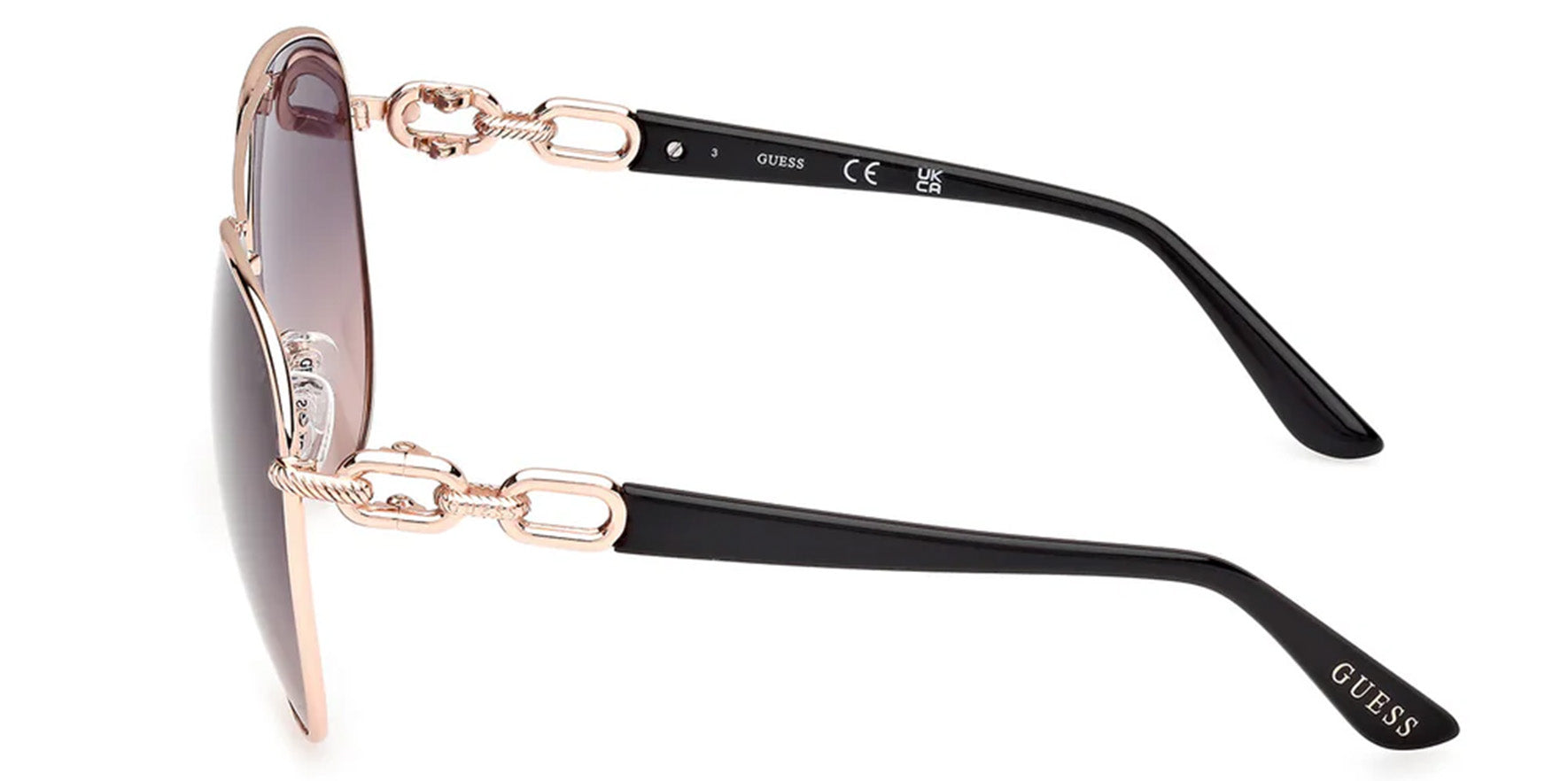 Guess Metal Pilot w/ Chain Link Temple Design