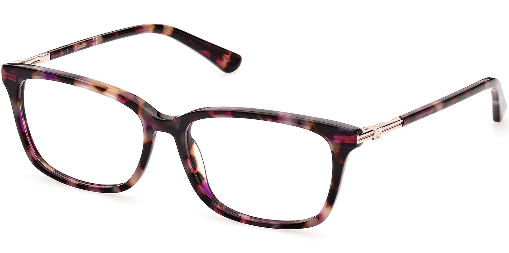 Guess Rectangle Eyeglass Frames w/ Spring Flex Hinges