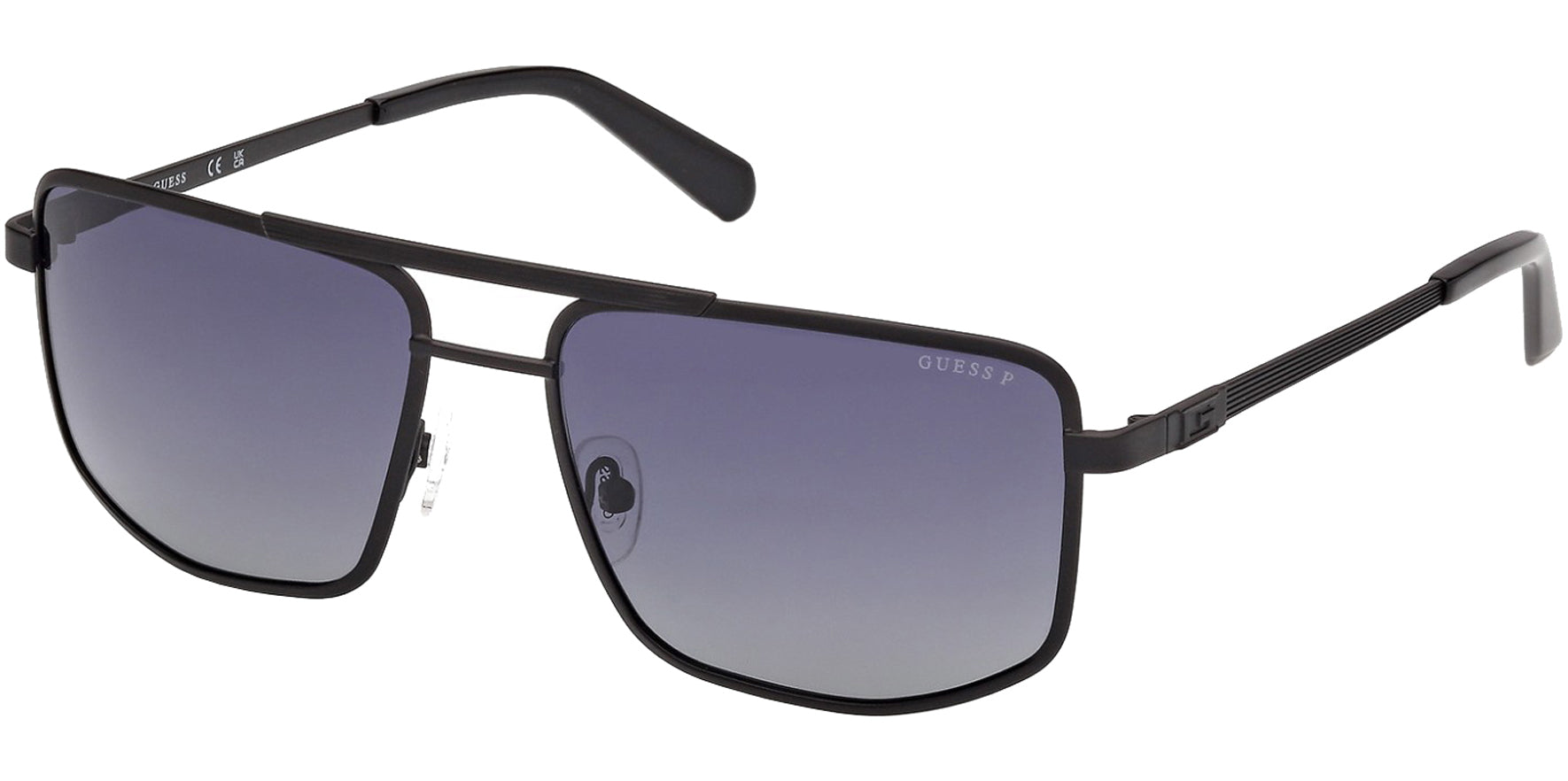 Guess Polarized Black Navigator w/ Gradient Lens