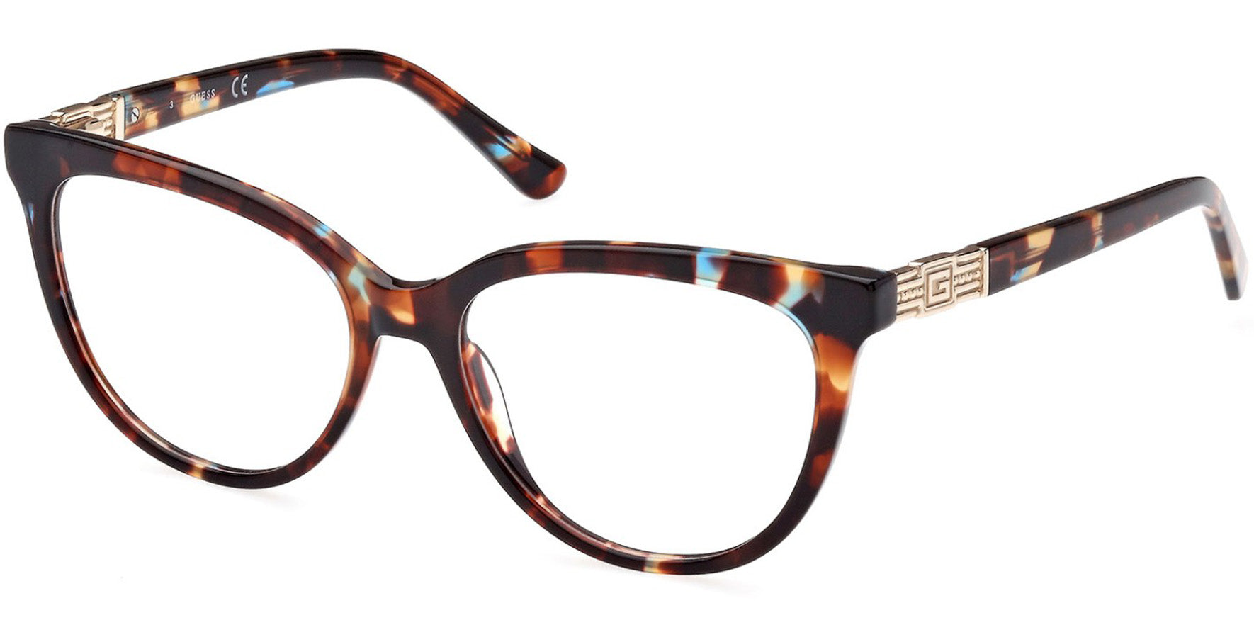Guess Rounded Cat-Eye Eyeglass Frames
