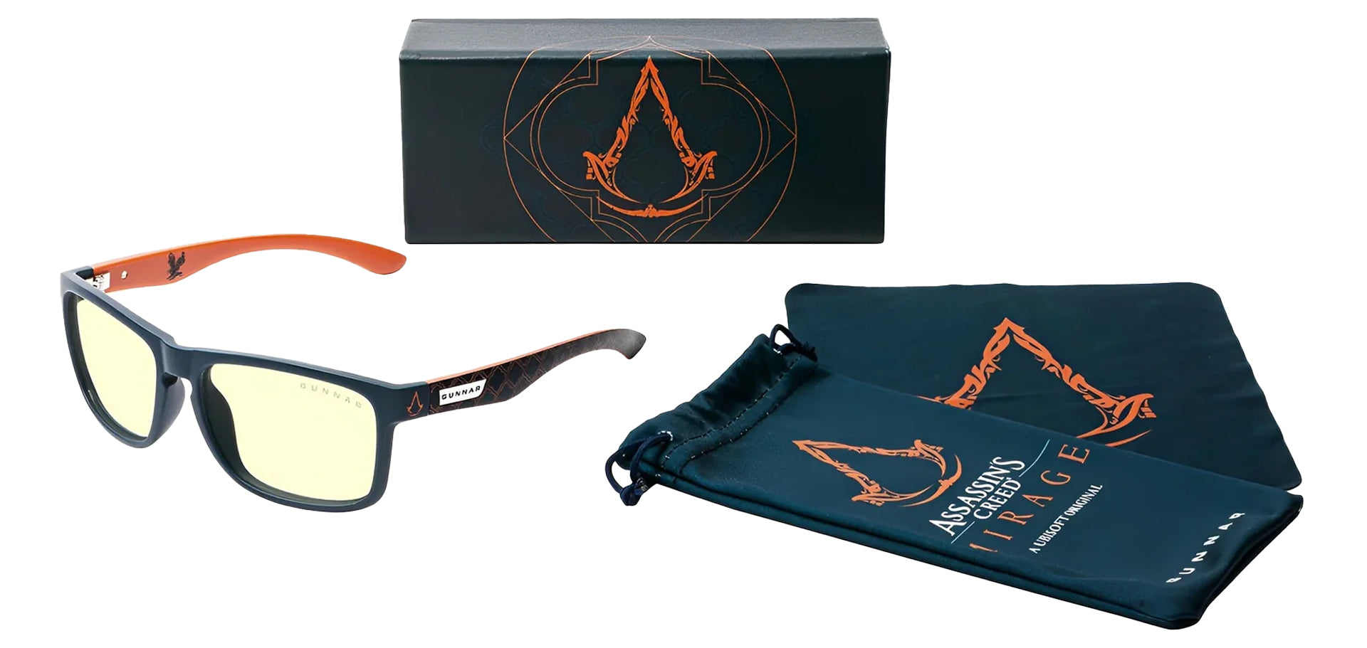Gunnar Intercept Assassin's Creed Mirage Indigo Square Computer/Gaming Glasses w/ Gunnar Focus Lens