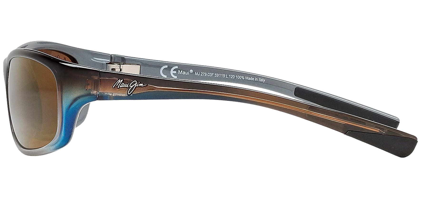 Maui Jim Kipahulu Polarized Wrap Sunglasses w/ Glass Lens - Eyedictive